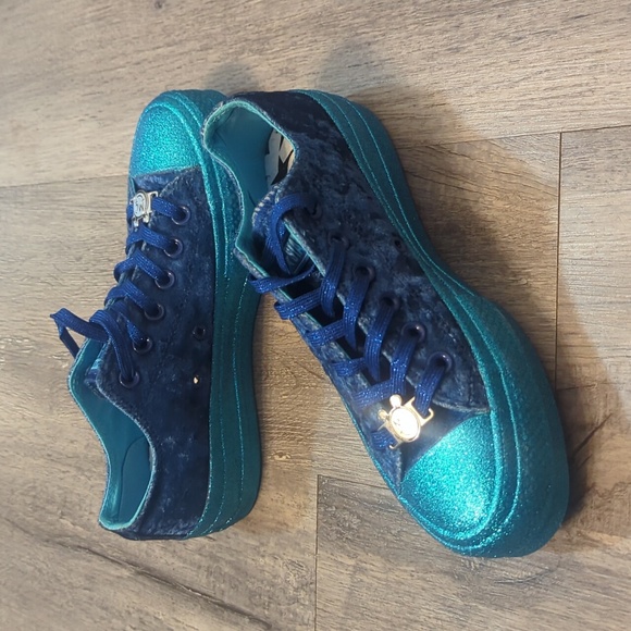 Converse Chuck Taylor Allstar Platform OX x Miley Cirus Gnarly Blue Sneakers - Picture 8 of 10